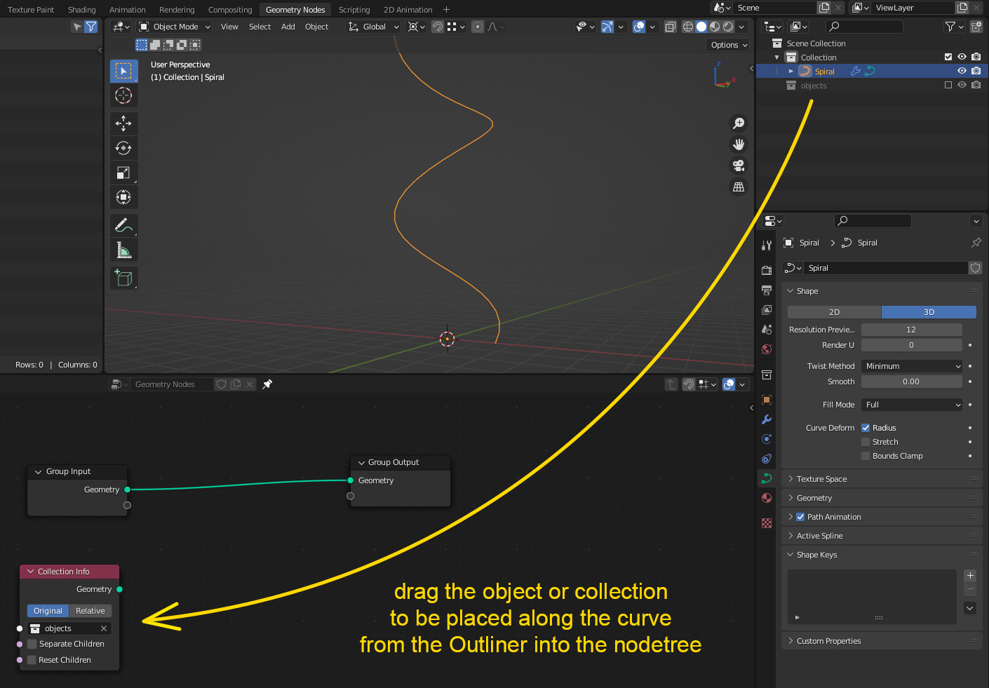 modifiers How to align an object along a spiral without distortion? Blender Stack Exchange