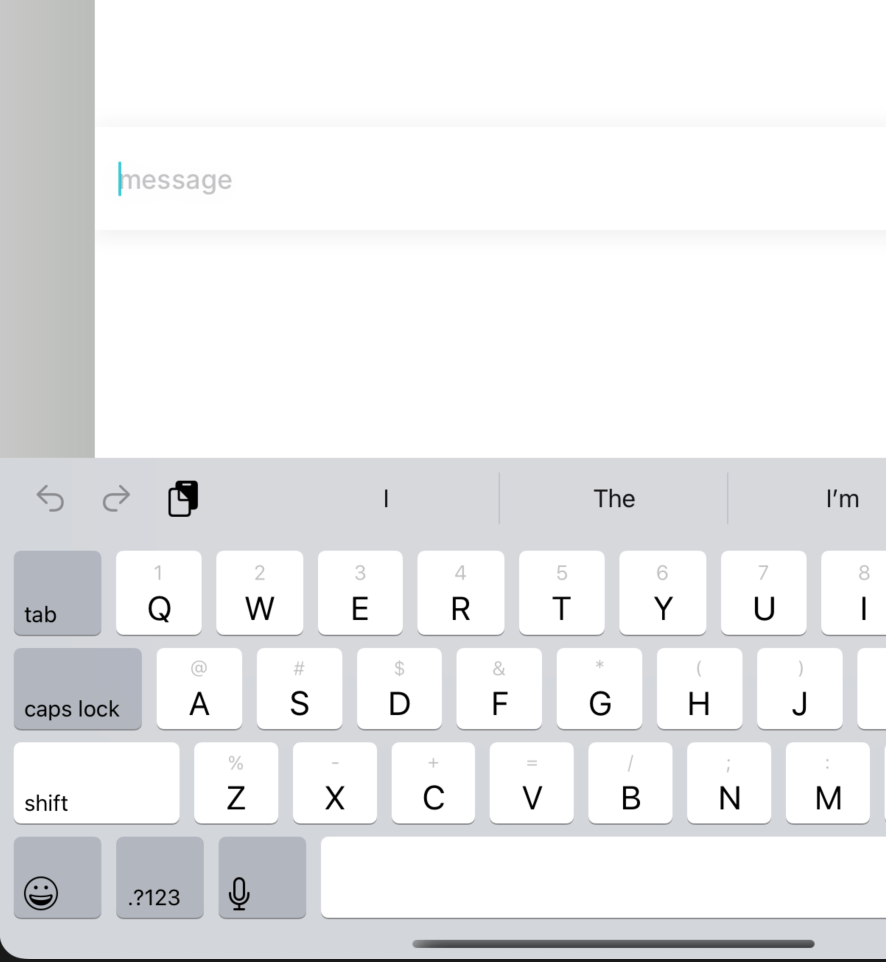 ios Adjusting view for Keyboard Height on iPad when