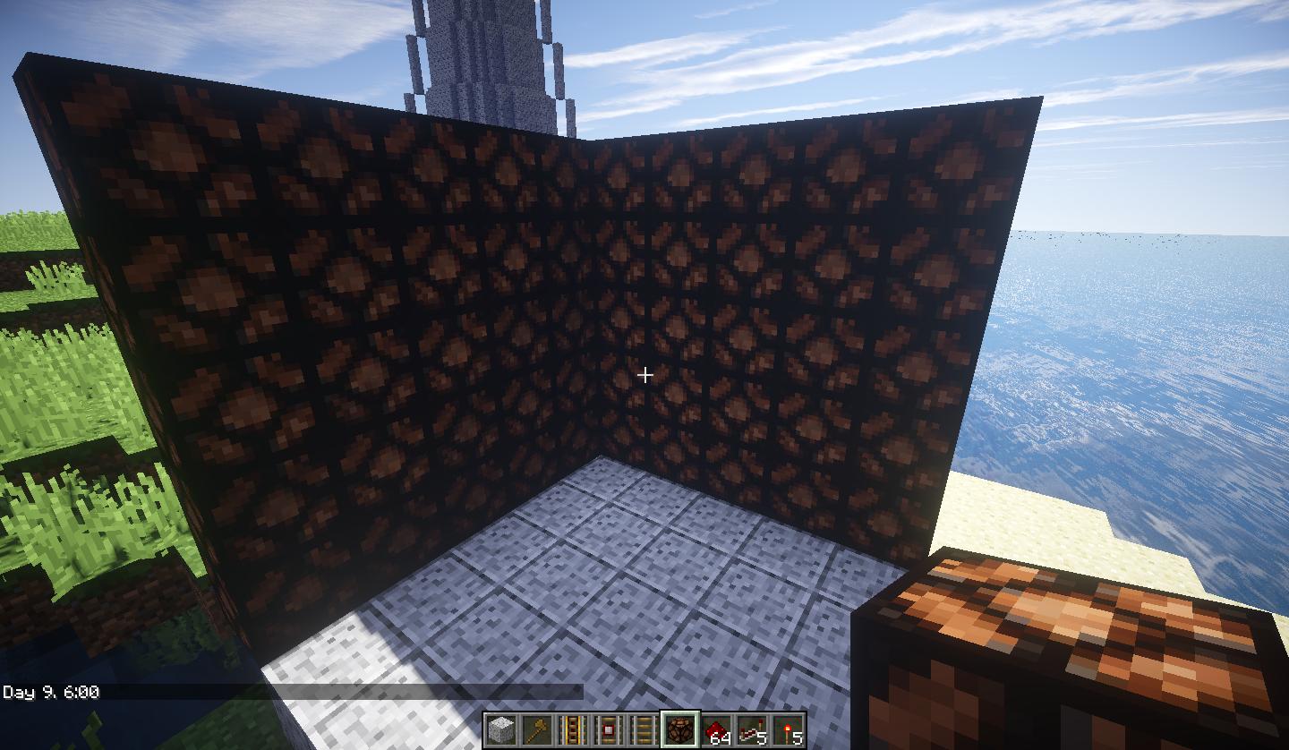 minecraft java edition Trouble making a 5 x 6 wall of redstone lamps