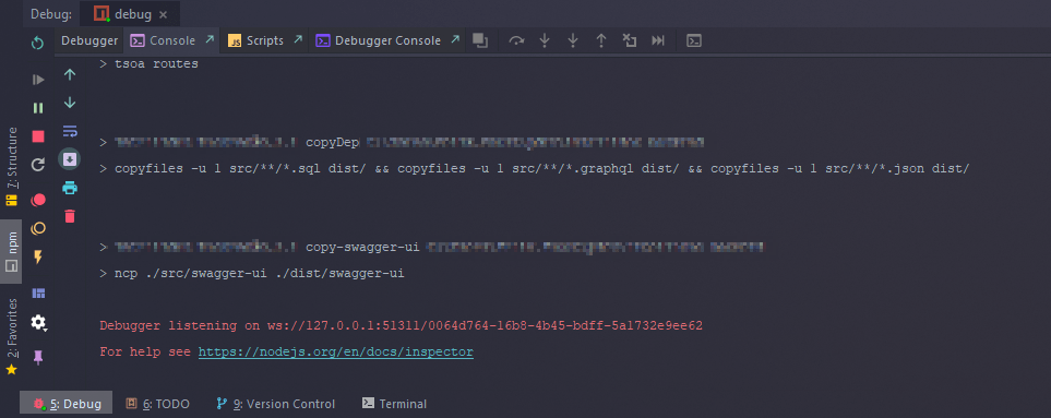 node.js WebStorm debugger does not attach on first time
