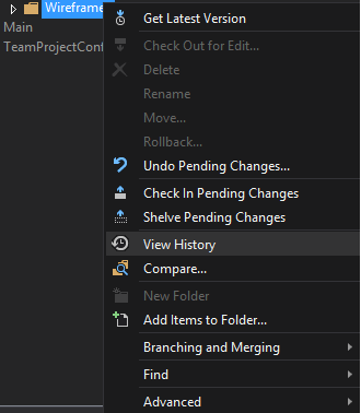 In online TFS how to see my shelvesets and checkin Stack