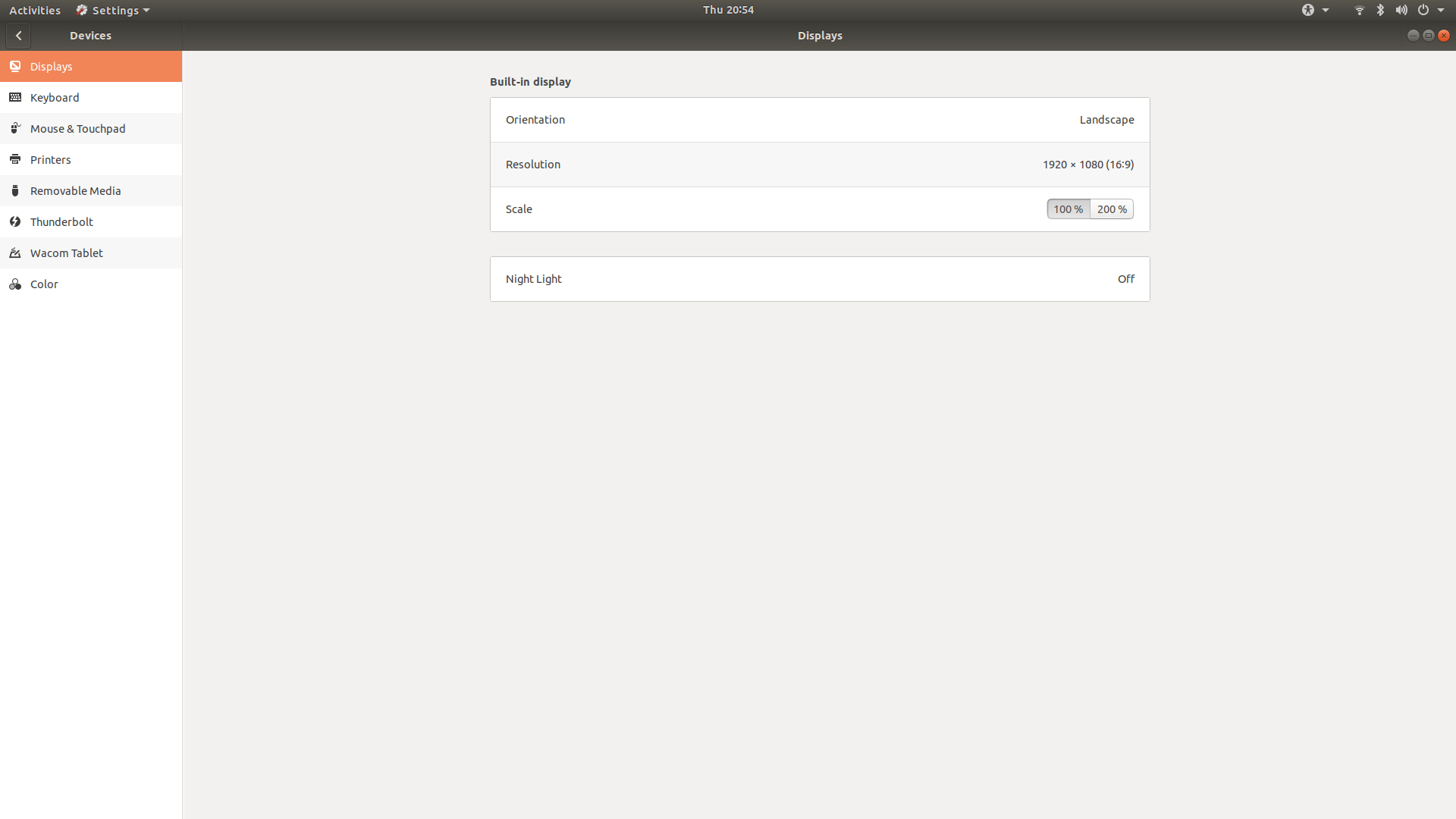 Ubuntu Screen Mirror Display Settings Display mode not available