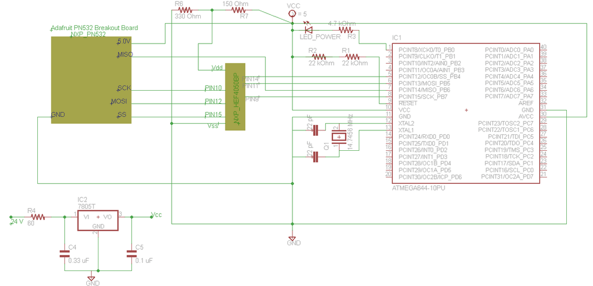 voltage regulator - Providing power to additional load (PN532 Board