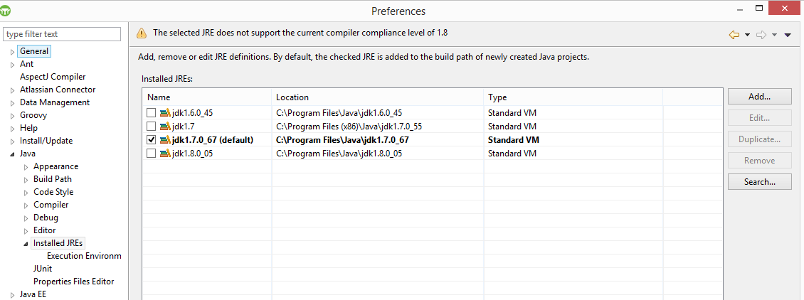 java Unsupported major.minor version 52.0 grails Stack Overflow
