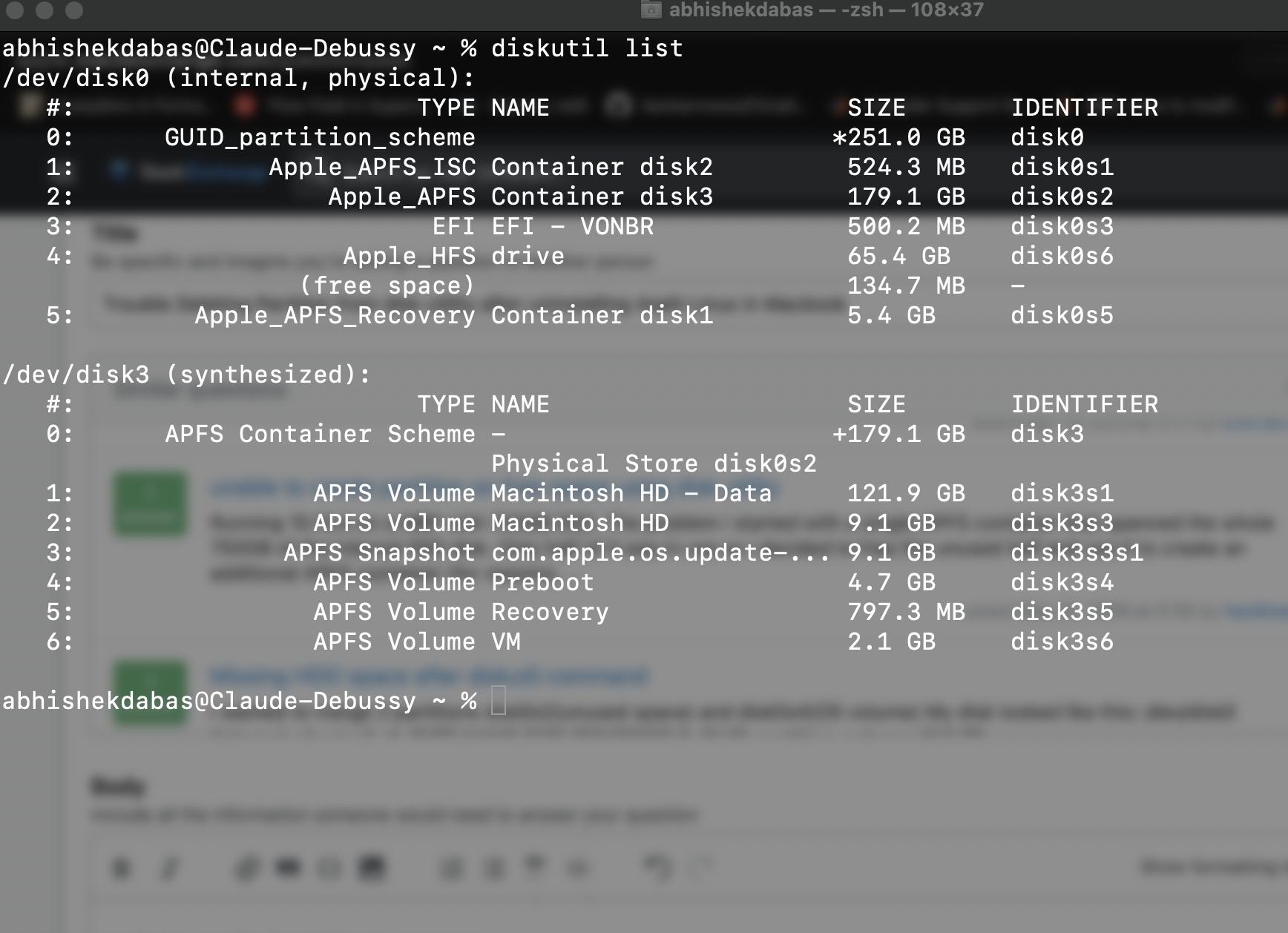 macos Trouble Deleting Partition from disk utility after uninstalling
