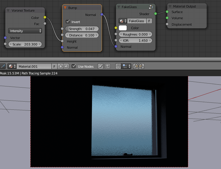 cycles How to edit a glass shader to make it look like bumpy frosted glass Blender Stack
