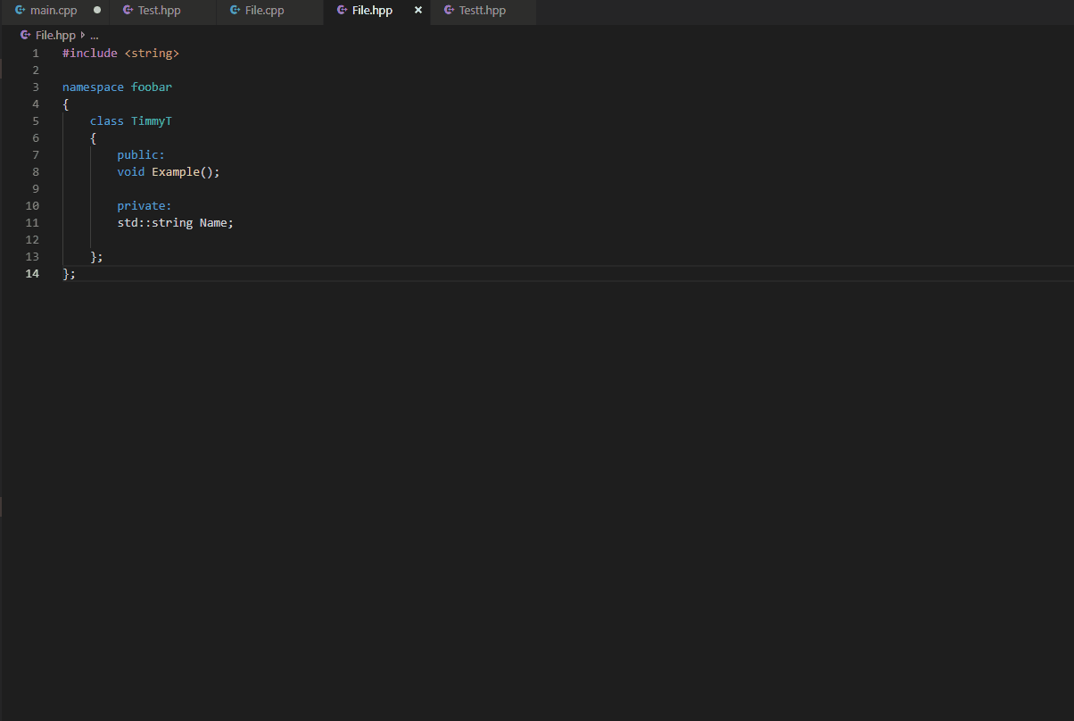 visual studio code VSCode Breadcrumbs for C++ Stack Overflow