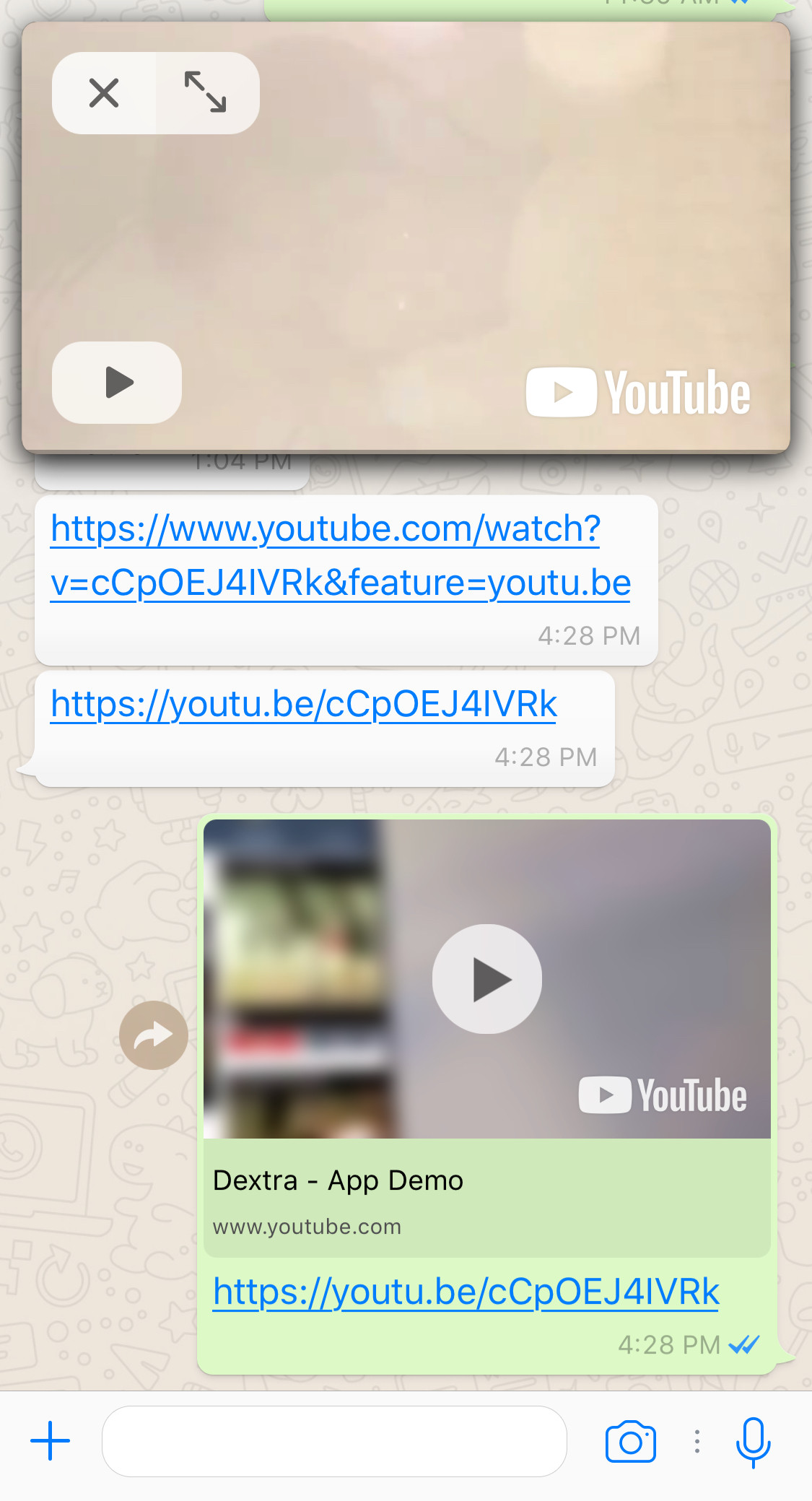 How does whatsapp play youtube videos directly in iOS App? Stack Overflow