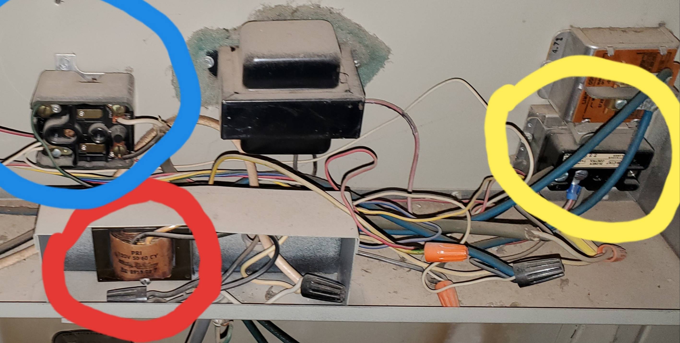 hvac How to add a C wire to an old Lennox attic furnace