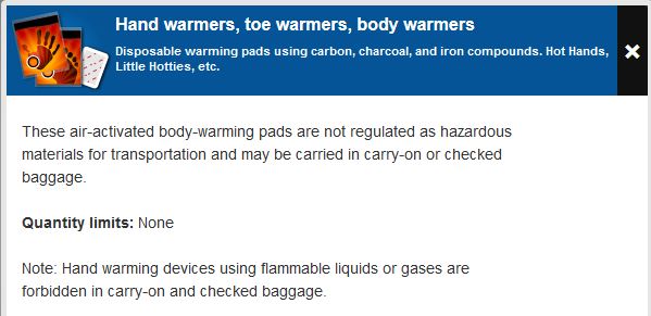 Can I Take Hand Warmers On An Airplane Airplane Walls