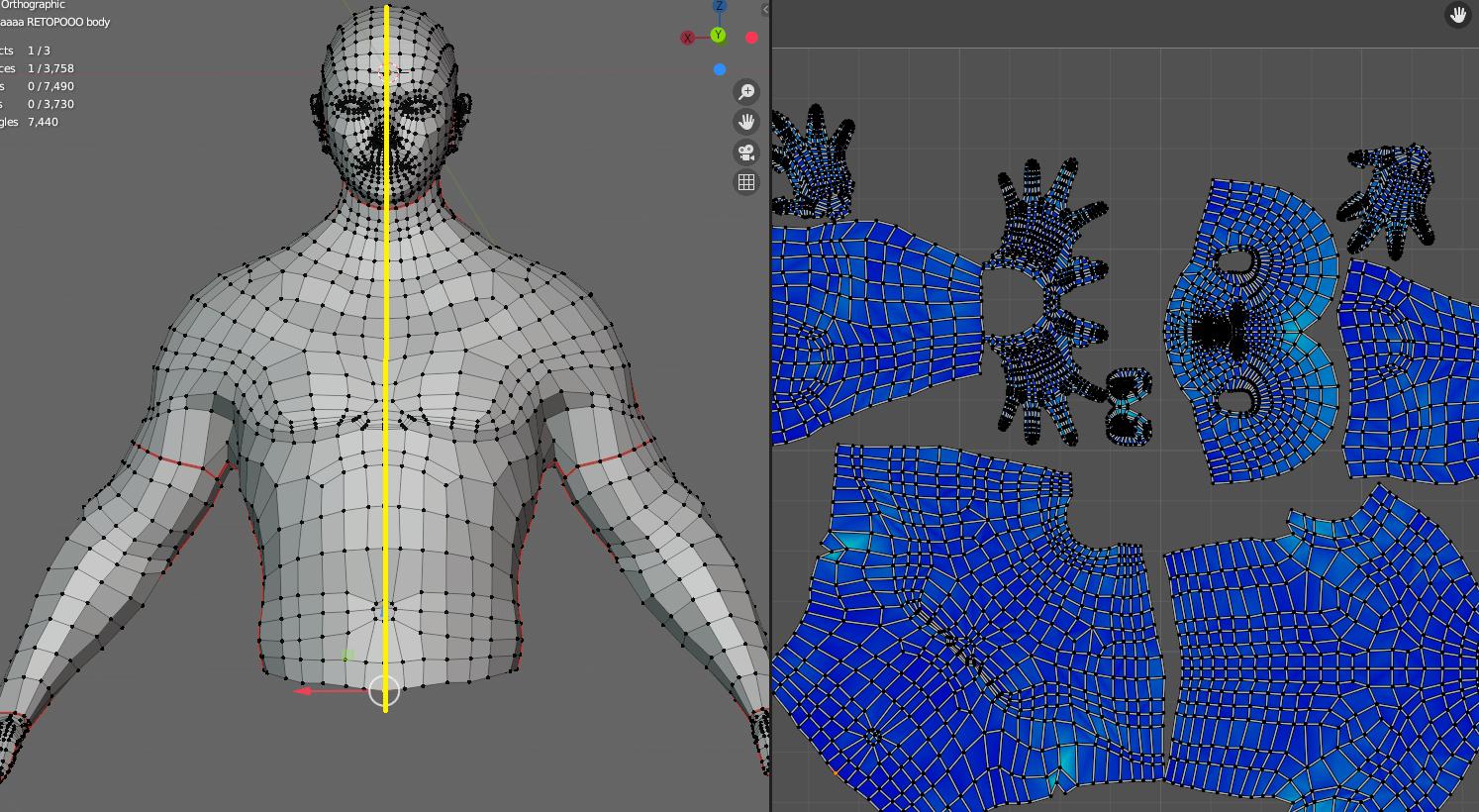 Do Retopology And Uv Unwrap Of Your 3d Model By Ismayelalam, 43 OFF