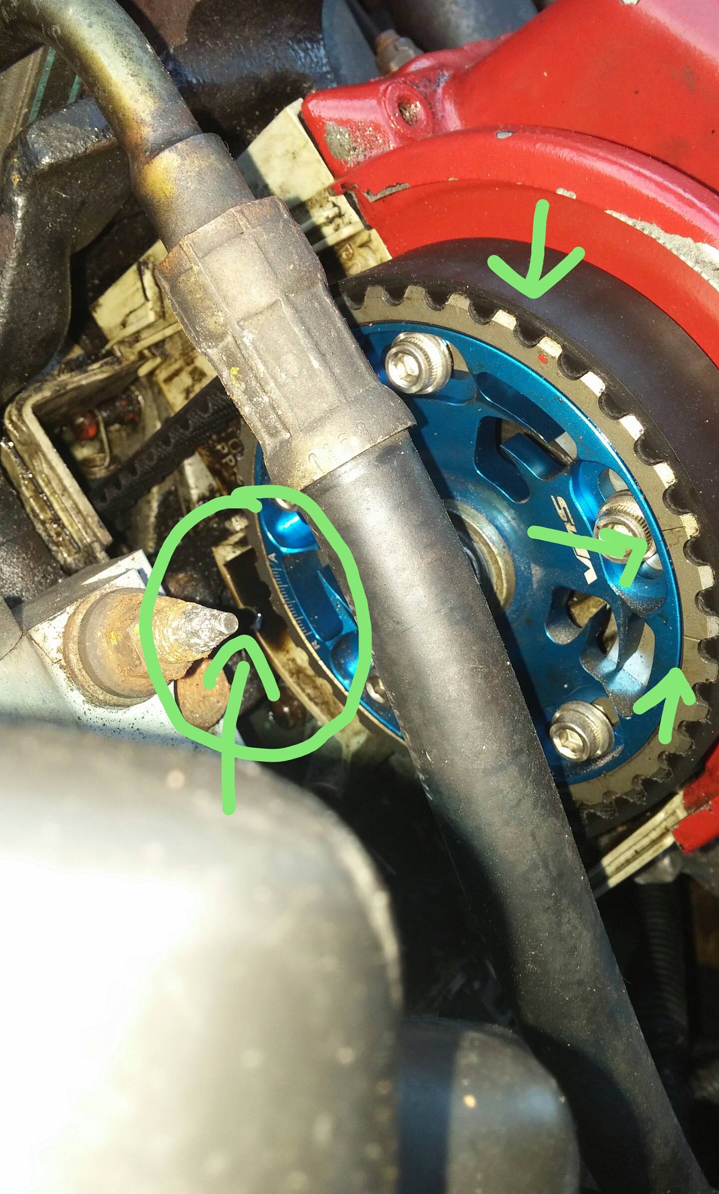 95 Honda civic timing marks Motor Vehicle Maintenance & Repair Stack