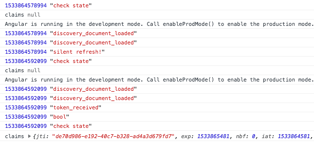 oauth 2.0 angularoauth2oidc, how to detect if I logged in somewhere