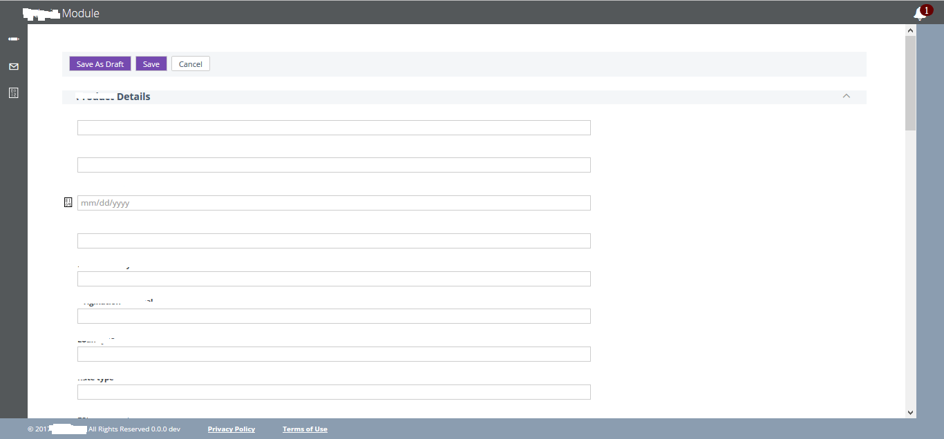 Javascript scroll up and scroll down is not working in below attached