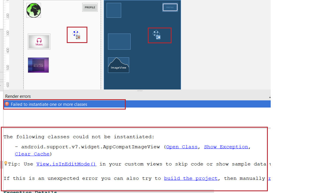 android Thrown exception of java.lang.NullPointerException after