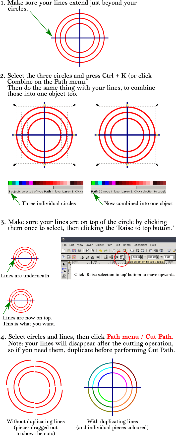 inkscape Split an SVG based on intersecting lines Graphic Design