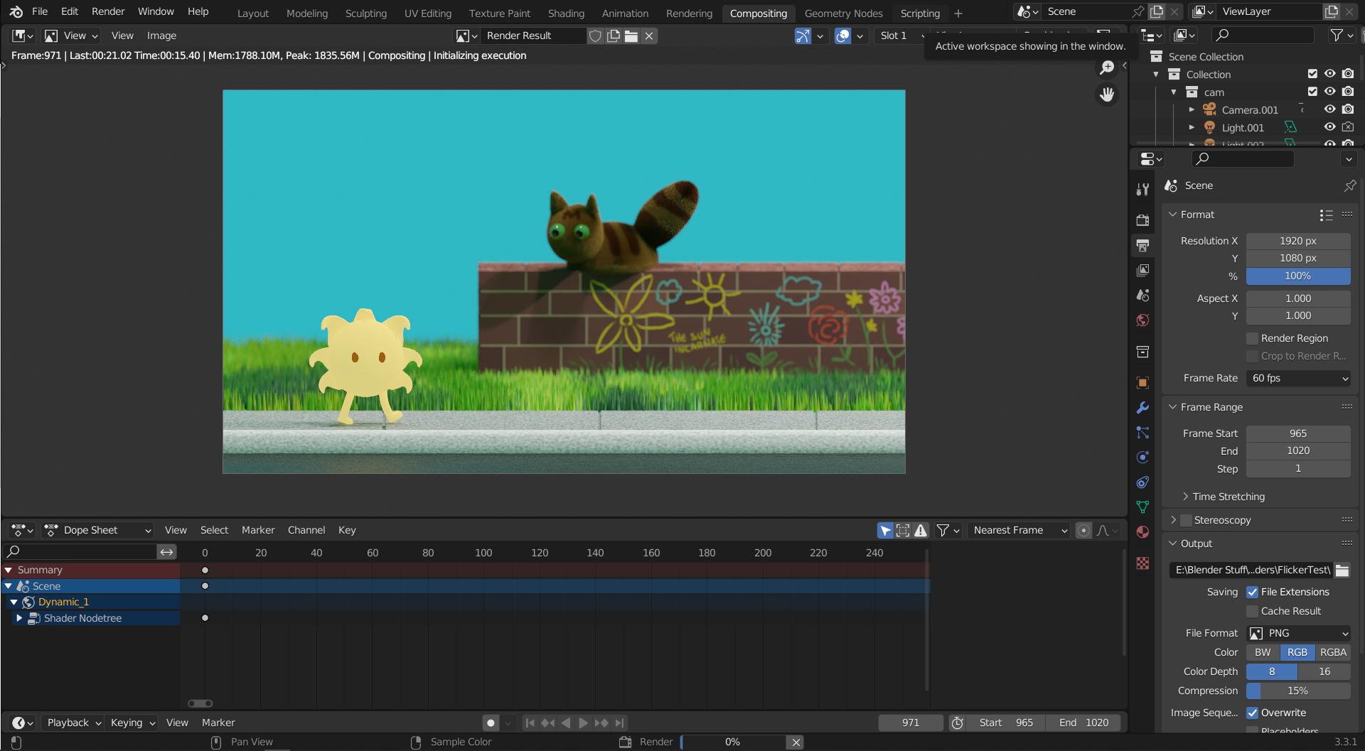 rendering Grease Pencil Object disappears in Compositing Blender
