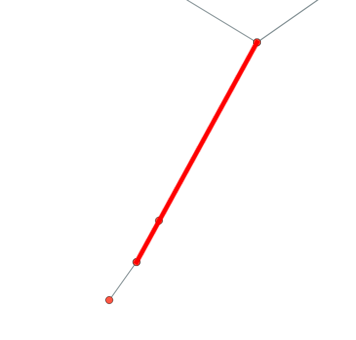 Remove partly overlapping geometries from service area in QGIS