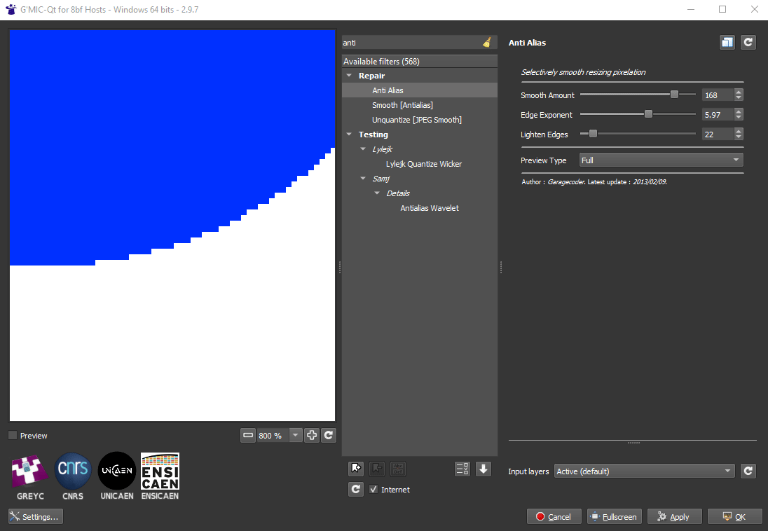 blur How to apply antialias effect in just like the brush