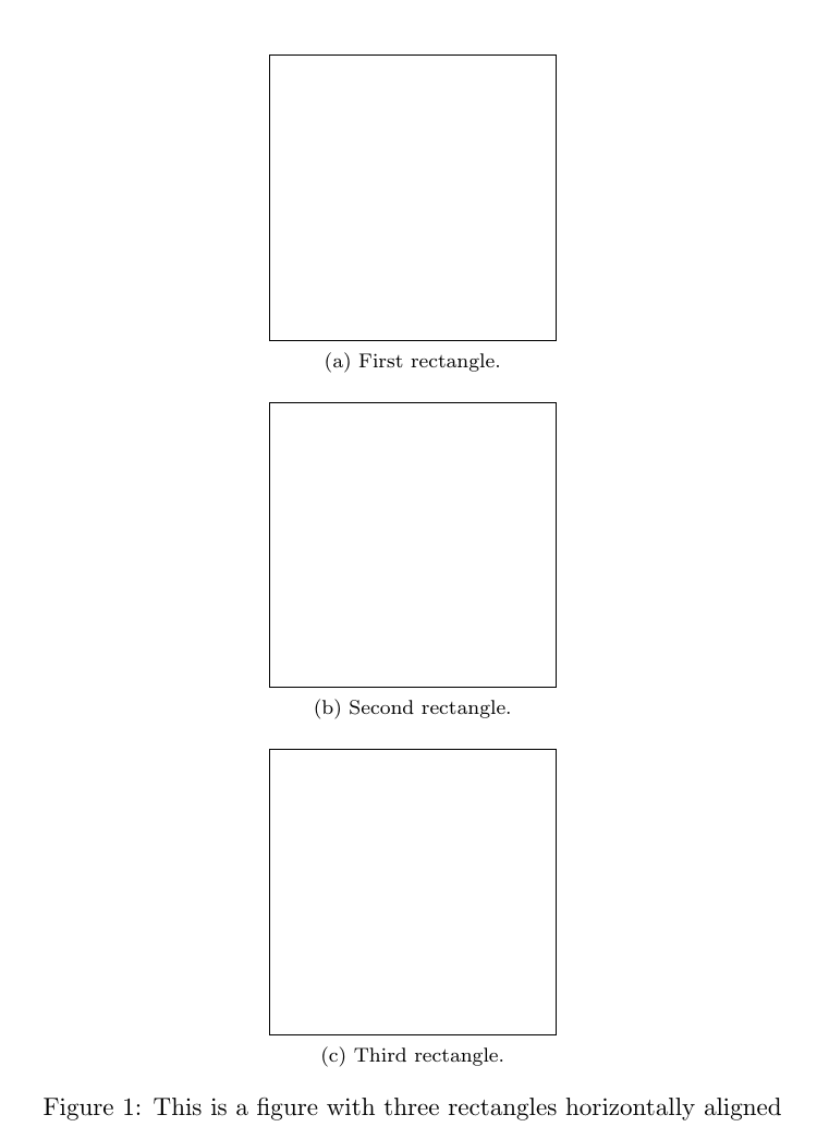 horizontal alignment Vertically align two separate TikZ figures below