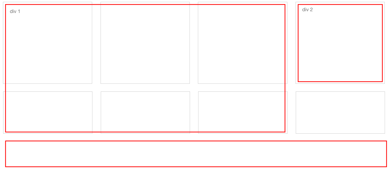 tailwind css Im trying to create a layout that has a div covering 3