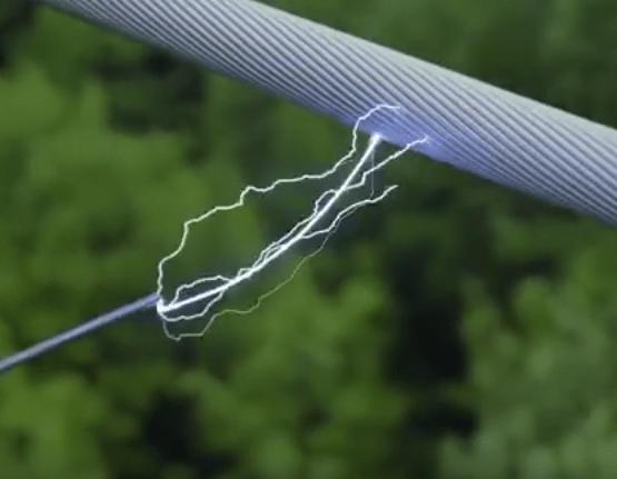 Why does energy flow between a high voltage