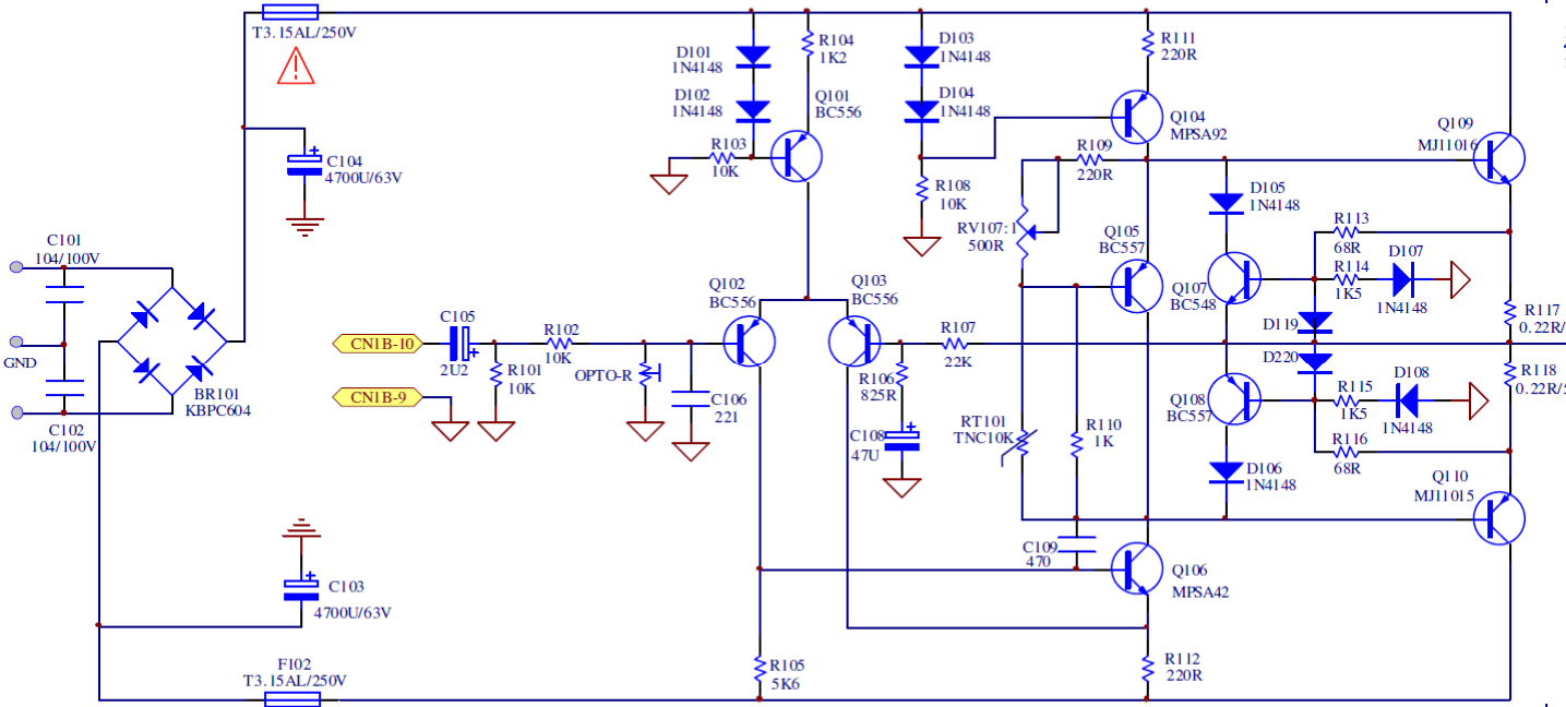 audio - What voltages would you expect to see in this push - pull
