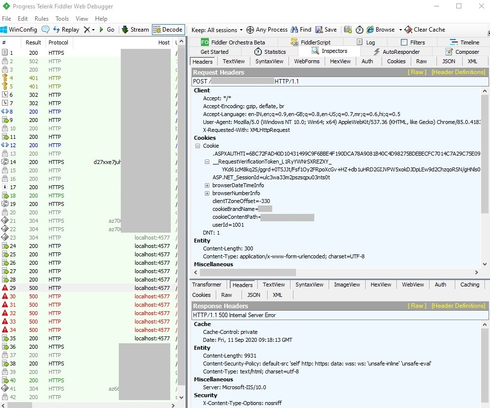 c CSRF validation fails for certain calls in the same request