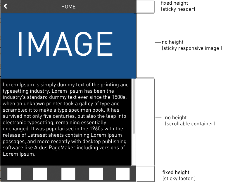 javascript scrollable container without putting height Stack Overflow