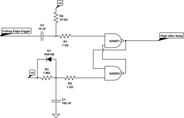 Can you set up a monostable 555 timer so it reverses the output