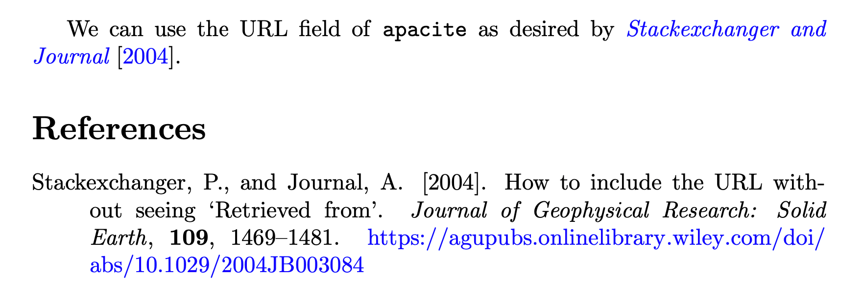 bibtex Eliminating words in citation format, either "doi" or