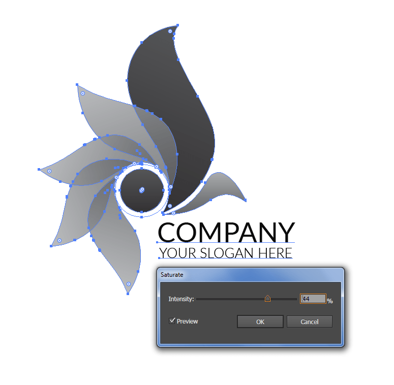 color conversion How to convert a logo to grayscale in