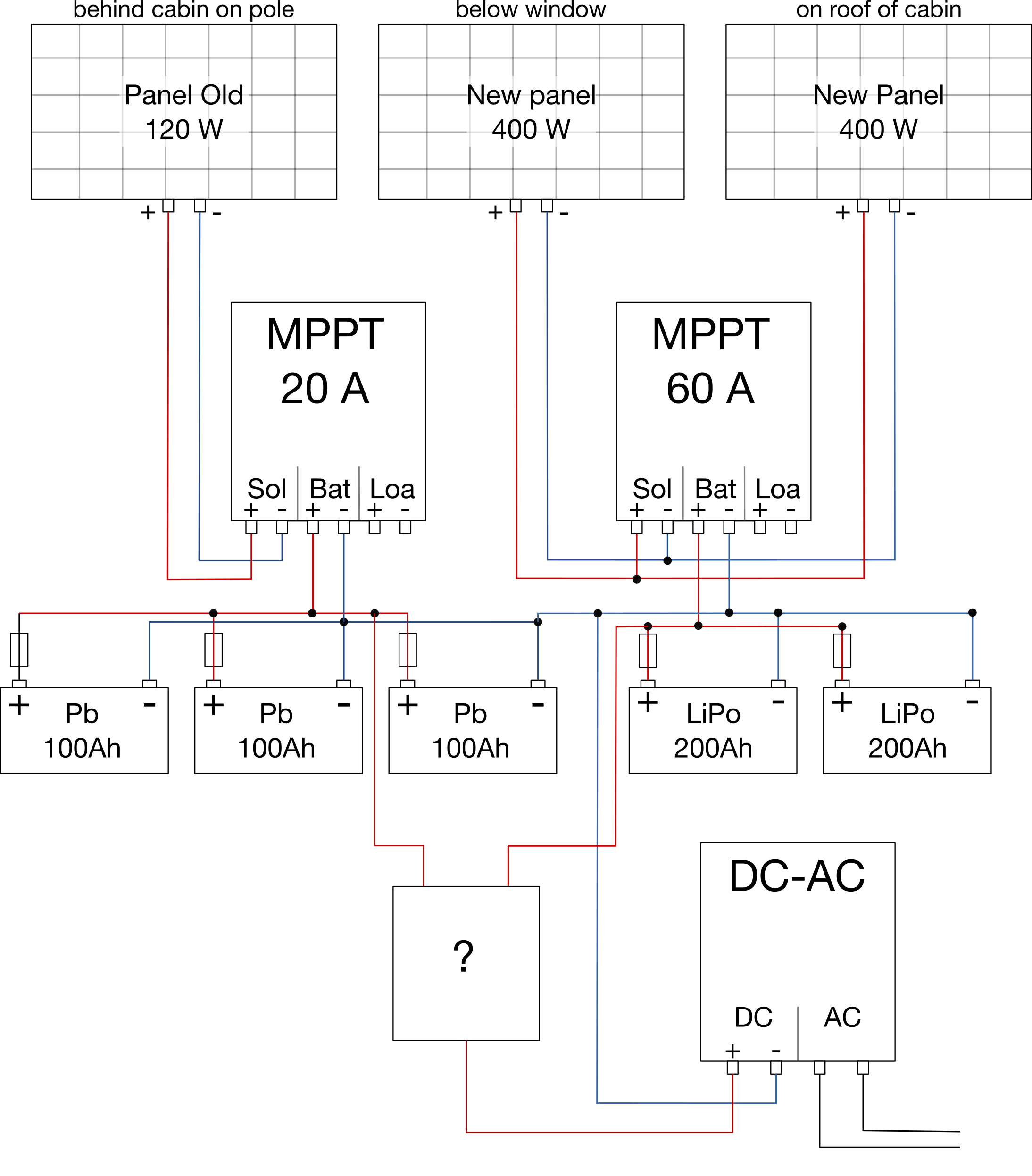 batteries Connecting a Pb battery back with a LiPo pack to combine