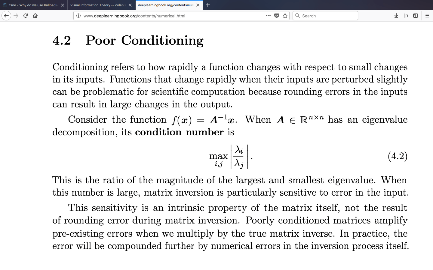 Solved Deep Learning Condition Number and Poor Conditioning Math