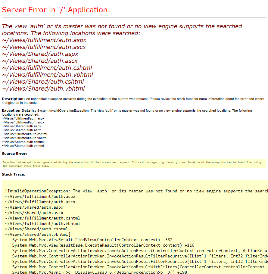 c Shopify App / Invalid URI Hostname cant be parsed