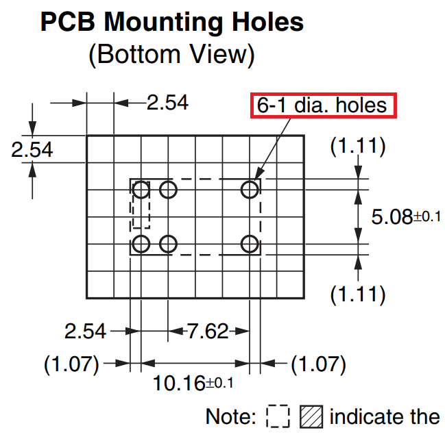relay PCB specs, Meaning of "61" diameter Electrical Engineering