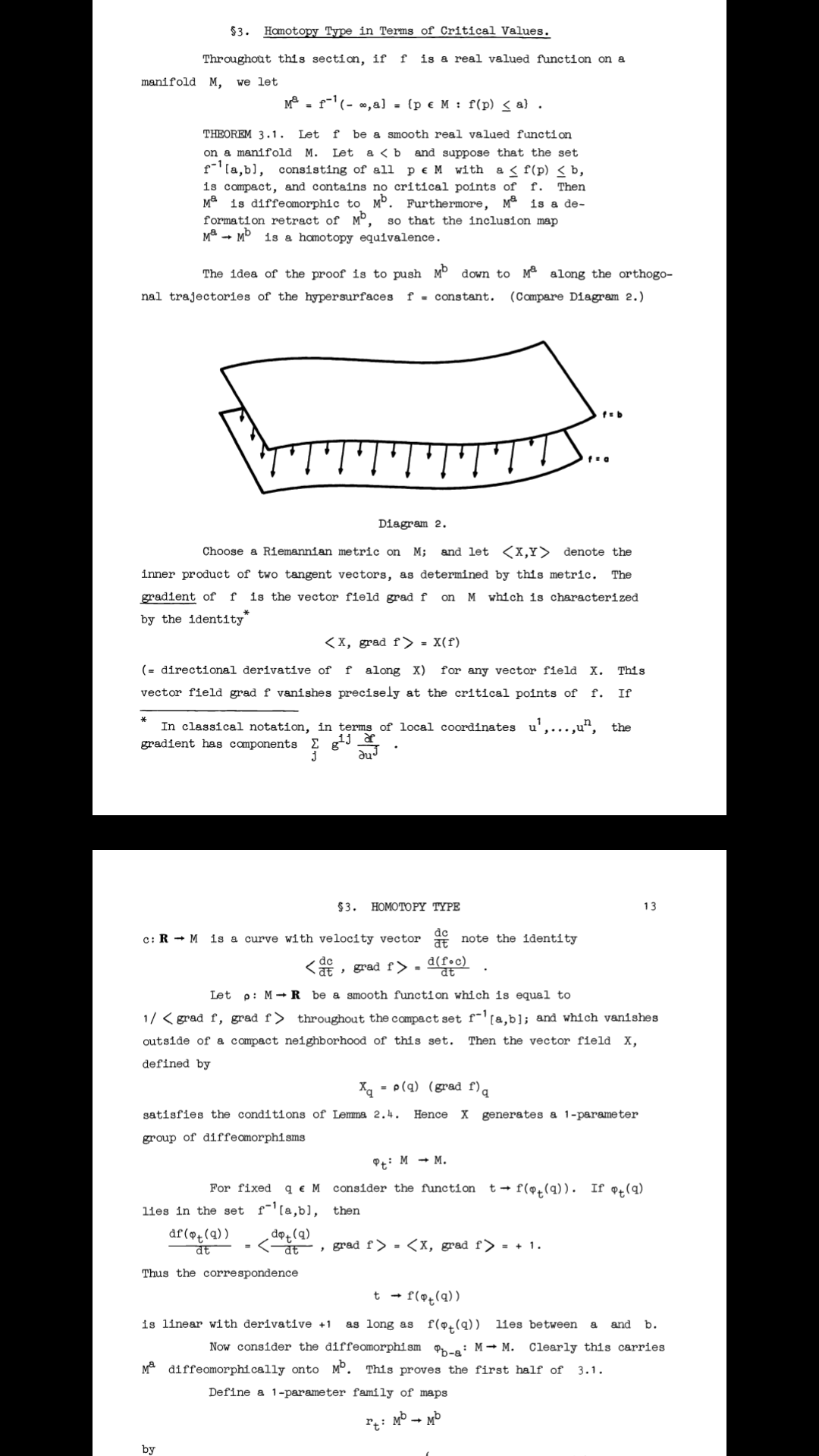differential geometry Morse theory problem II Mathematics Stack
