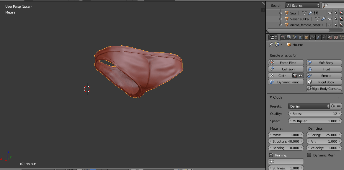 I have a problem with cloth simulation Blender Stack Exchange