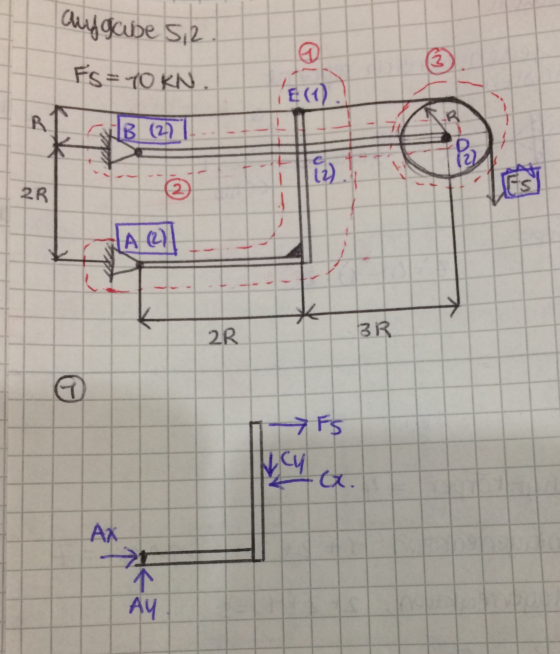 [Physics] Mechanics Direction of force acting on a hinge Math Solves