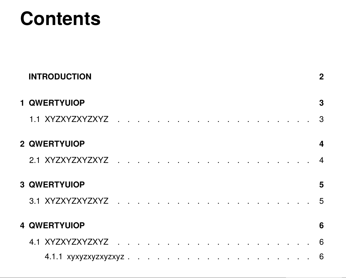 table of contents Font in ToC entries TeX LaTeX Stack Exchange
