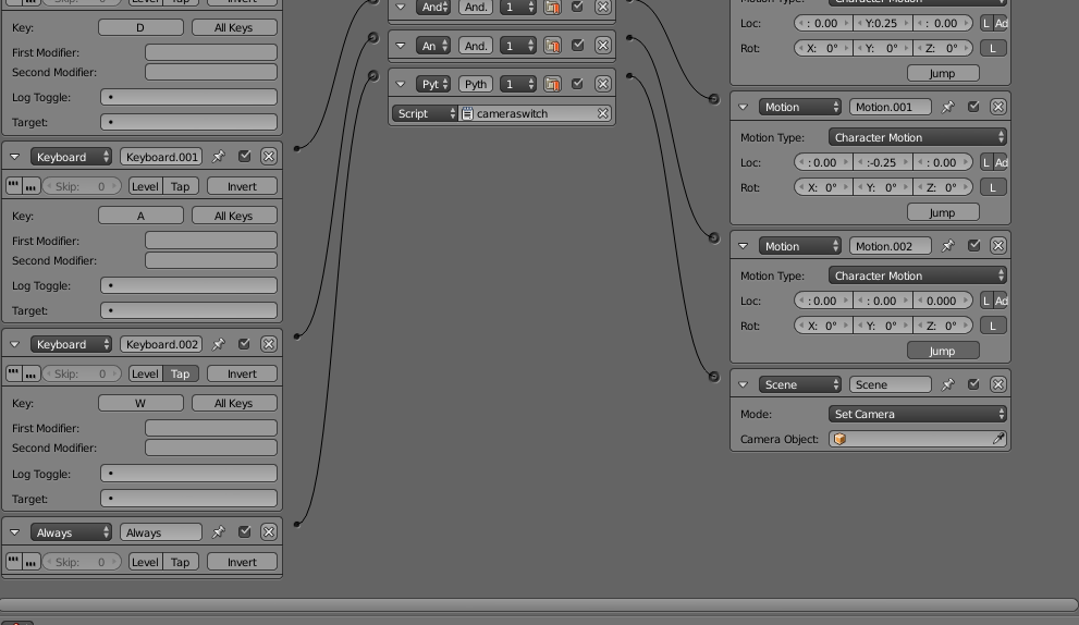 game engine BGE How to Change Active Camera with Python? Blender