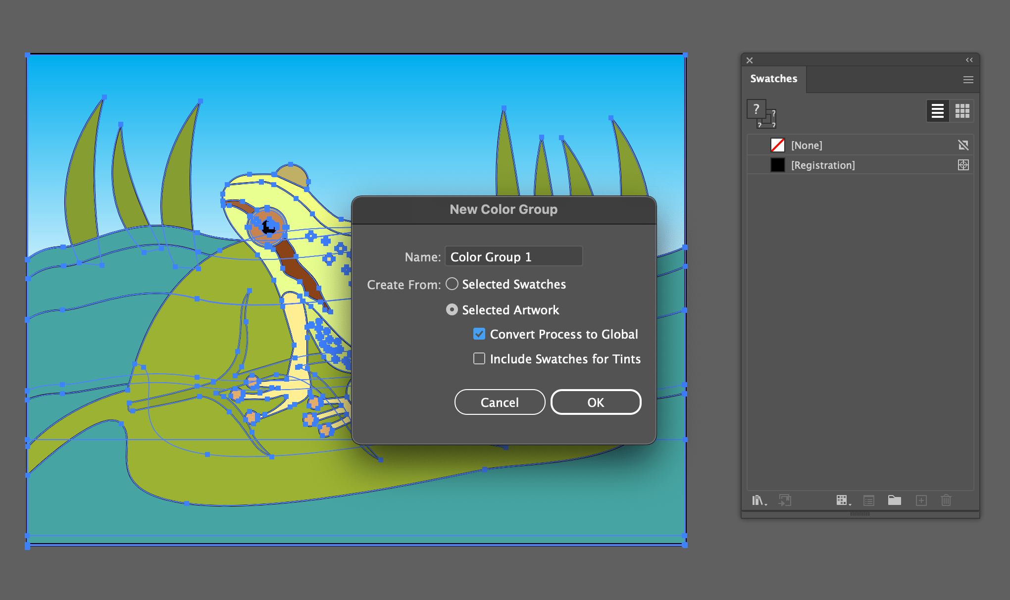javascript Paint by number Illustrator script Stack Overflow