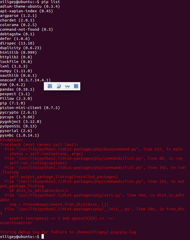 python Assertion Error during Pip installation Stack Overflow