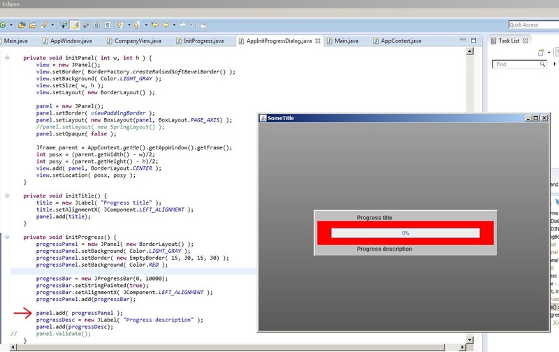 java JLabel misplaced after adding JPanel Stack Overflow