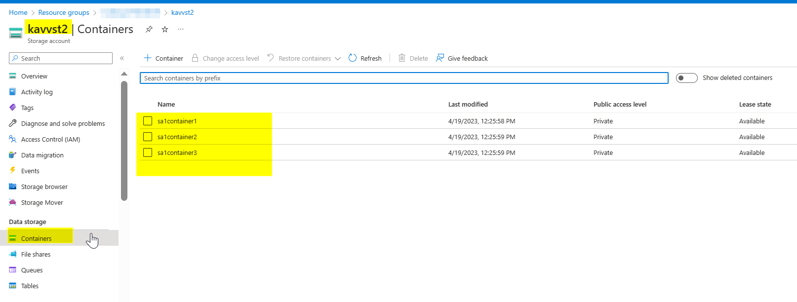 azure what are the possible ways to create 3 storage accounts with 3