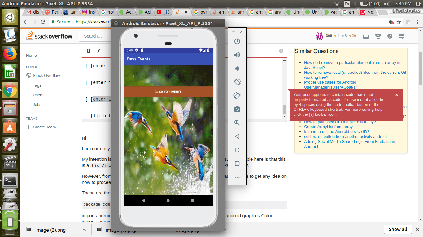listview Android Back Button from same event Stack Overflow
