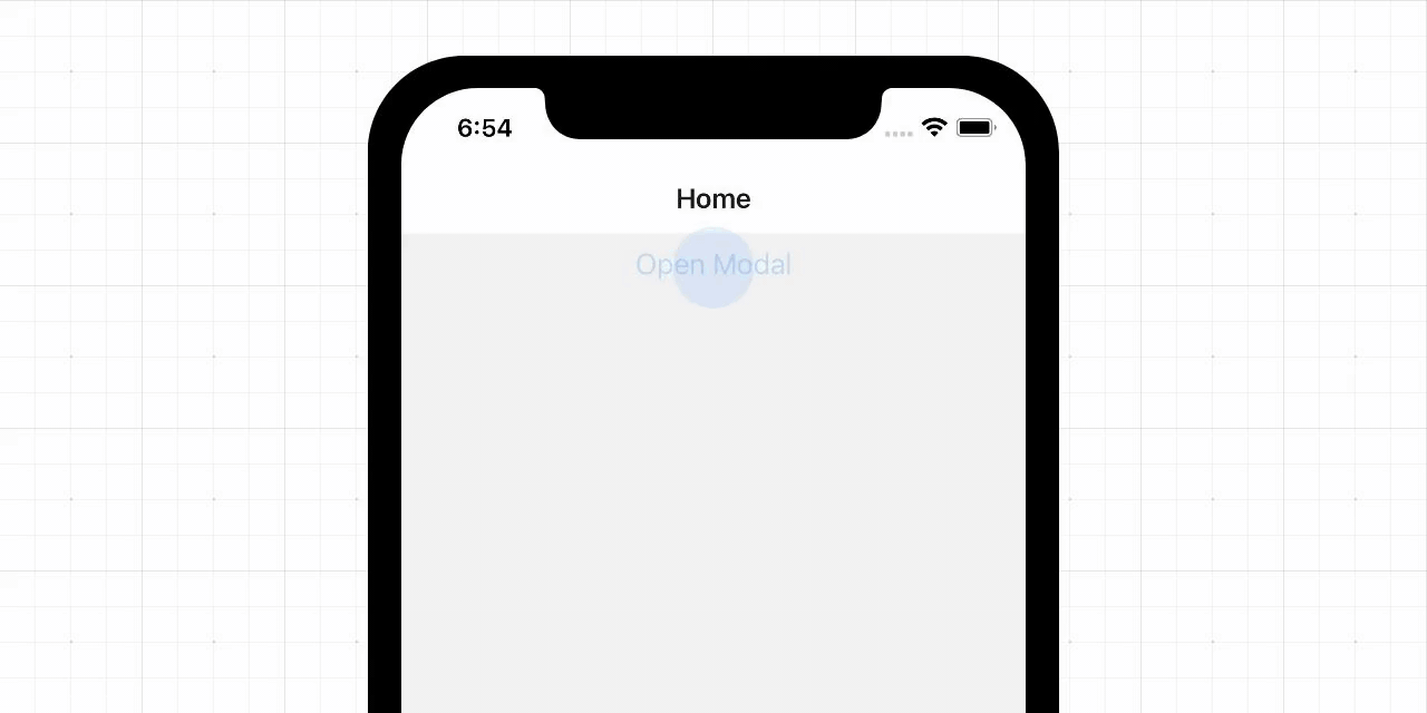 React navigation v6 Modal with ScrollView inside swipe down modal when top scrollview reached