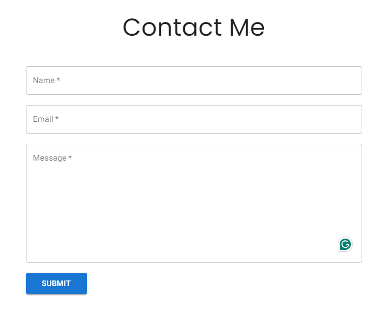 reactjs Contact label, placeholder & input text color is black in