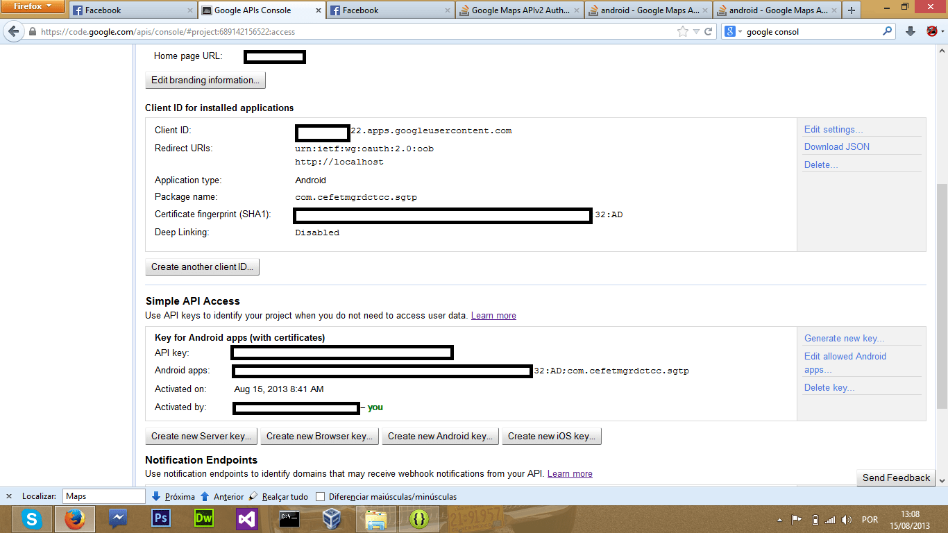 android Google Maps APIv2 Authentication failure Stack Overflow