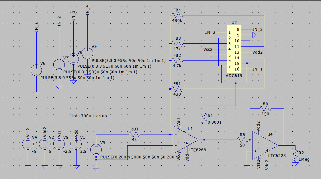 Amplificador de transimpedancia de ganancia programable para medición